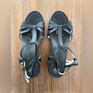 Abeo Biosystem Georgie Black Leather Buckle Strap Size 11